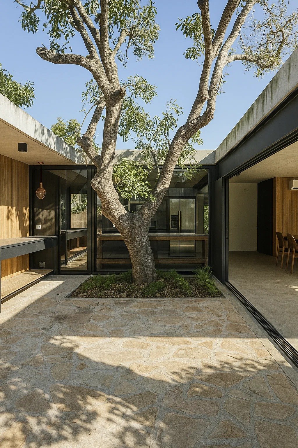 Casas con patios centrales: una tradición que refresca y enamora